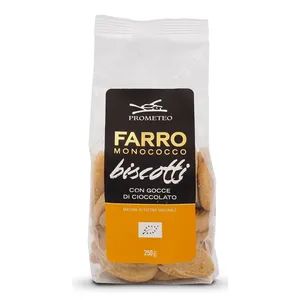 Biscotti di farro monococco bio con cioccolato in pezzi g.250