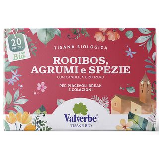 Valverbe tisana Rooibos Spezie e Agrumi biologica 20 filtri